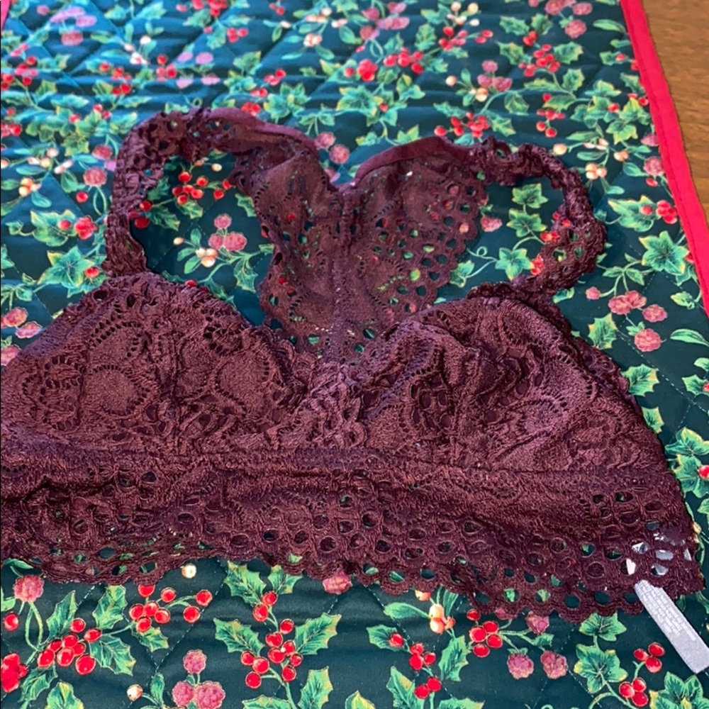 Aerie maroon bralette